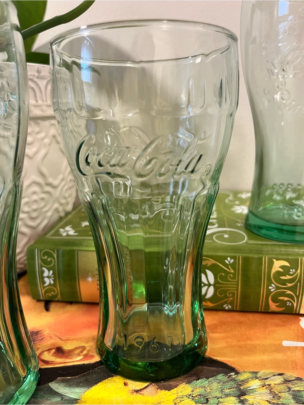 Coca Cola Green Glass Tumbler 1961